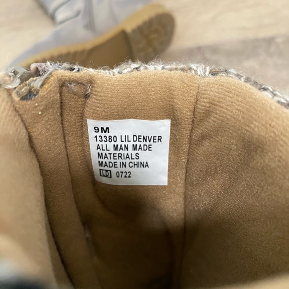 Rachel Shoes Lil Denver- Stylish Tall Gray Boots - Picture 4 of 4